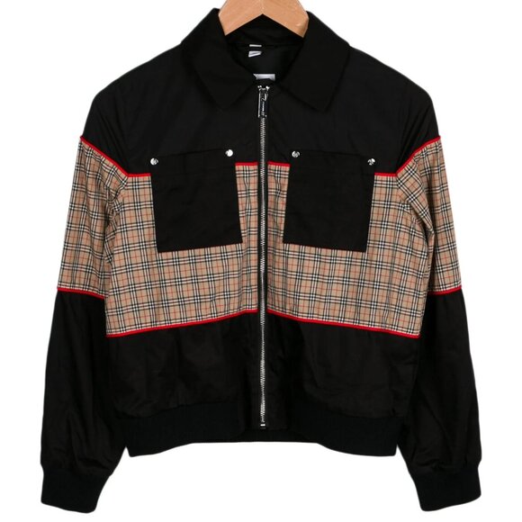 Burberry London Kids Boys' Colorblock Check Jacket - Picture 1 of 2